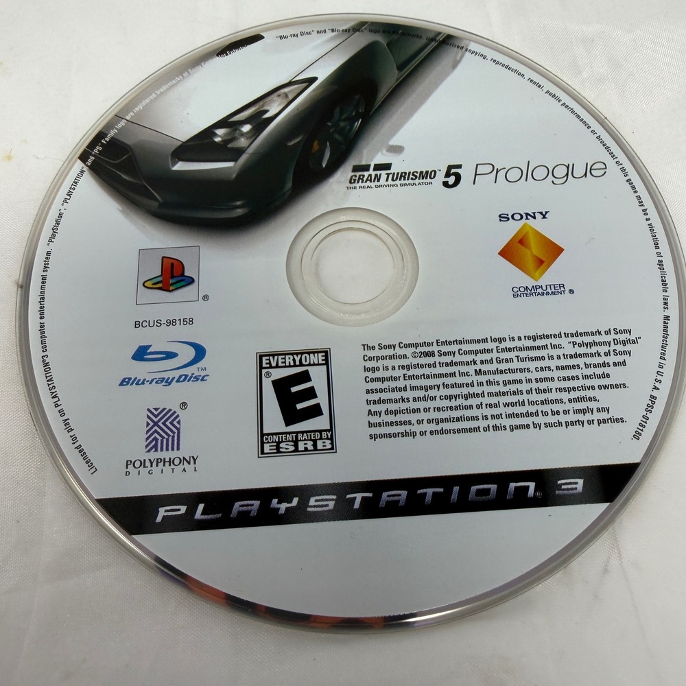 Sony PlayStation 3 Gran Turismo 5 Prologue PS3 Racing Game Disc BCUS-98158